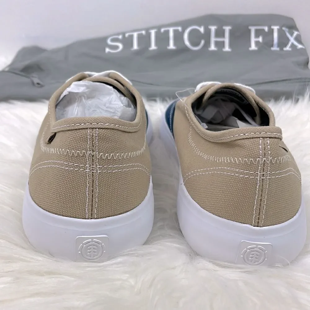 Element |  khaki / blue sneakers 7.5 new low top , from stitch fix .